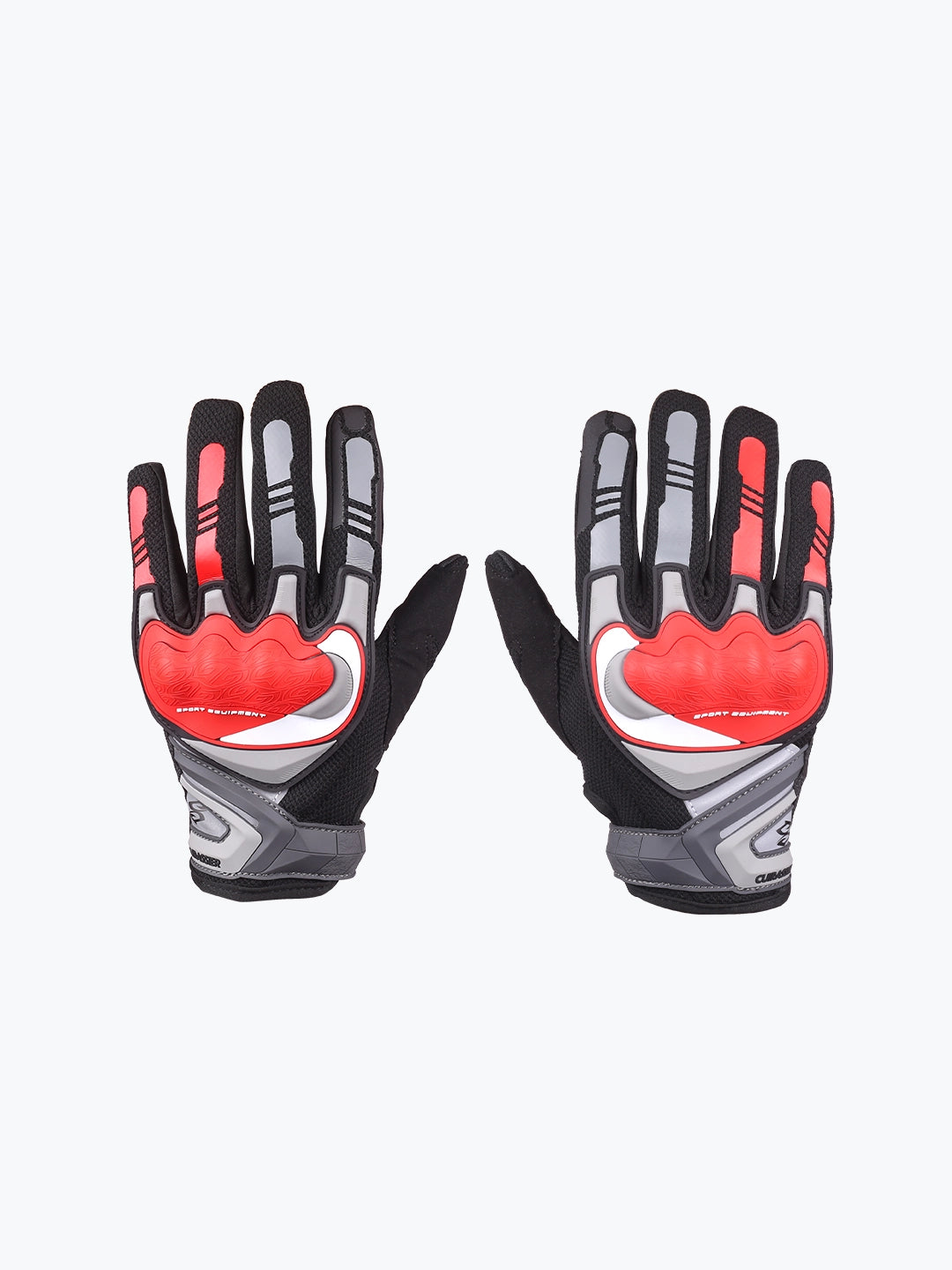 Cuirassier Gloves Grey Red