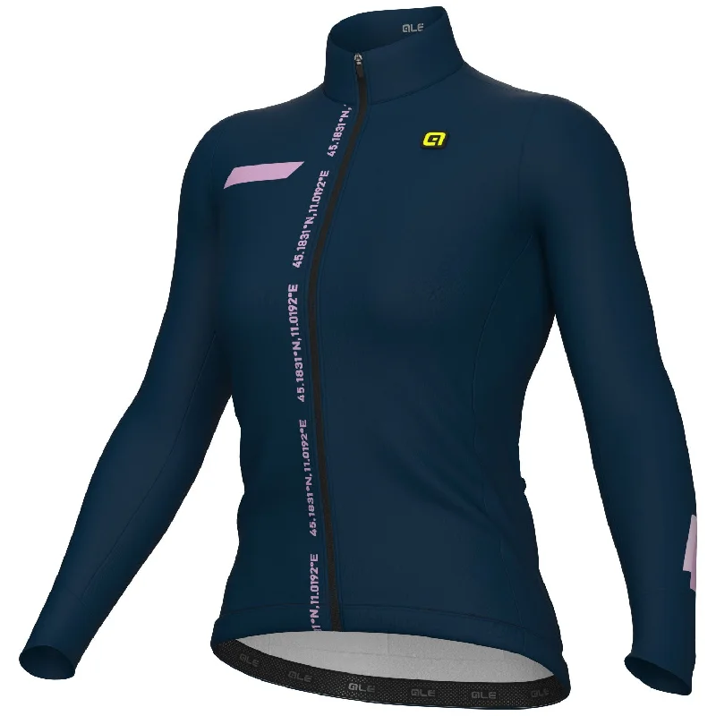 Maglia maniche lunghe donna Ale PR-E Follow Me - Blu