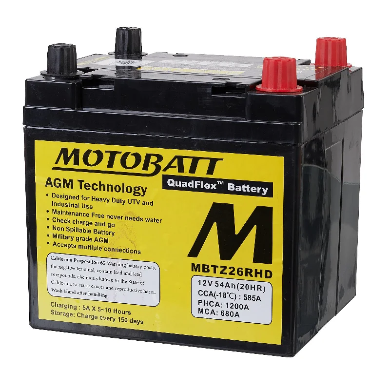 Motobatt Battery Quadflex AGM - MBTZ26RHD