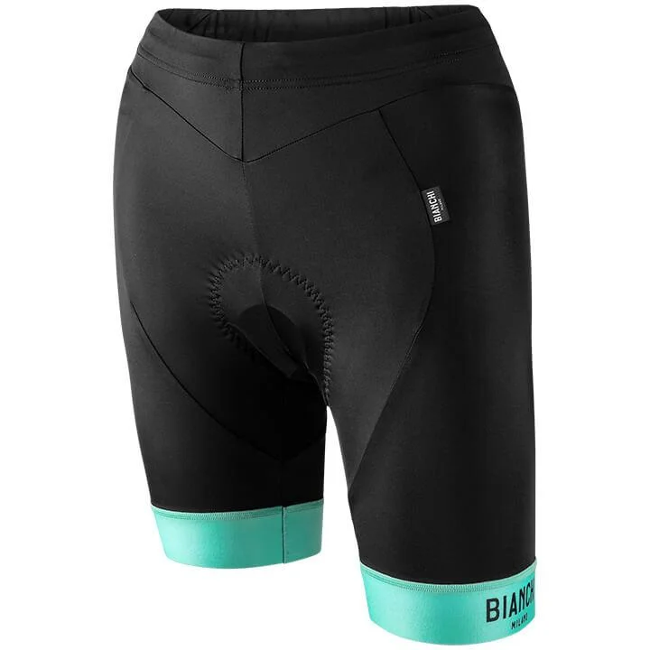 Bianchi Milano Avola Women's Cycling Shorts (Black / Celeste) XS-L