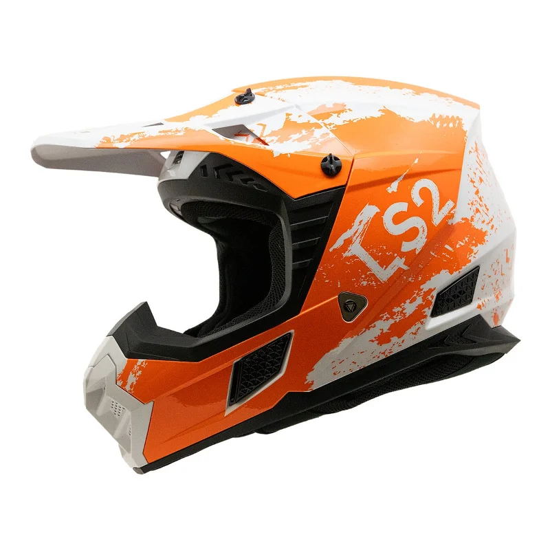 LS2 MX706 COZ HYDE HELMET - ORANGE/WHITE