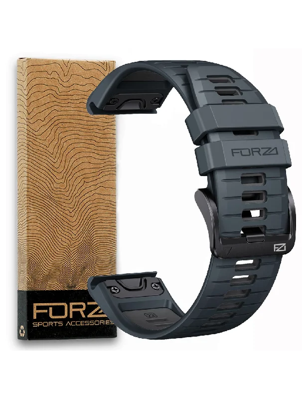 Forza 22MM Elite Replacement Watch Strap Garmin Slate/Grey