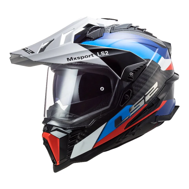 LS2 MX701 EXPLRER CARBON FRONTIER HELMET - BLACK/BLUE