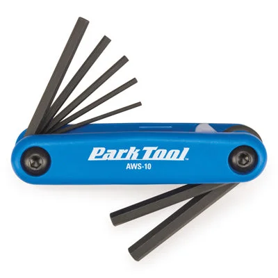 Park Aws-10 Folding Allen Set 1.5,2,2.5,3,4,5,6Mm Hex Aws-10 Folding Hex Set Park Tool Tools