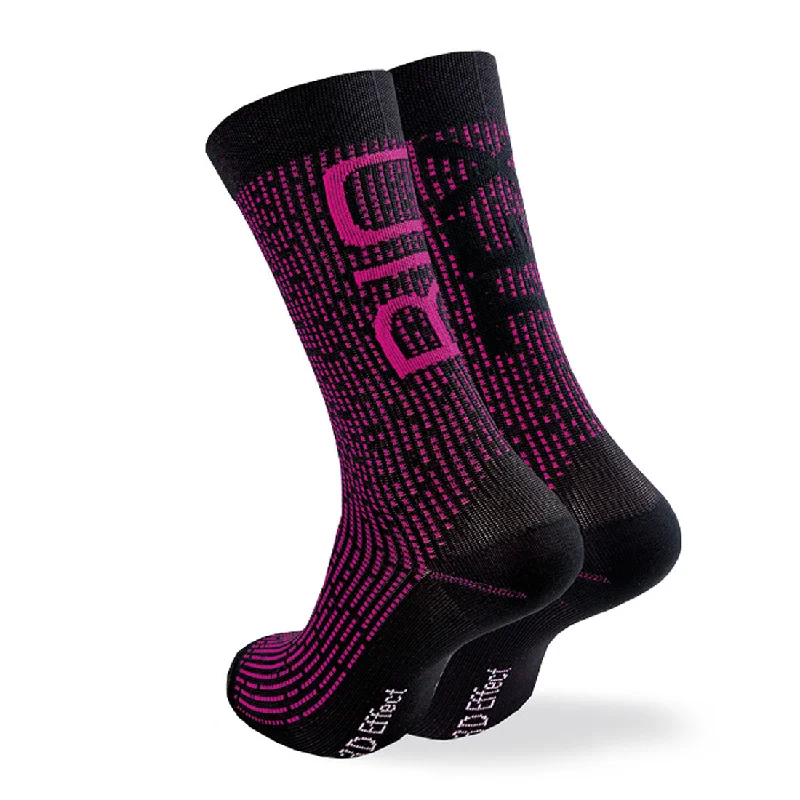 Calze Biotex 3D Fresh - Nero fucsia