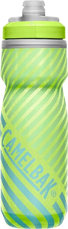 Camelbak Water Bottle Podium Chill Lime Blue Stripe 620Ml