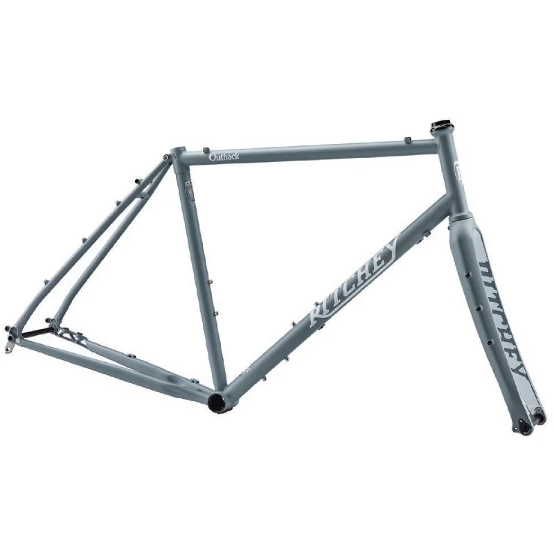 Ritchey Outback Frameset - 700c/650b Steel Granite and Snow X-Large