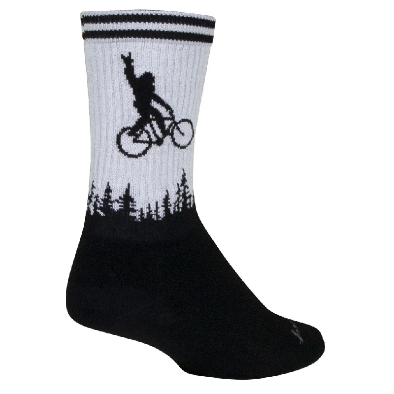 Sockguy Squatchit Socks 5-9 Black/White