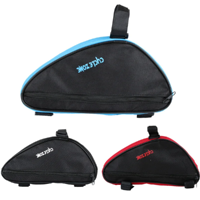 Waterproof 600D Polyester Outdoor Triangle Cycling Bicycle Front Tube Frame Bag MTB Mountain Road Bike Pouch Saddle Bags