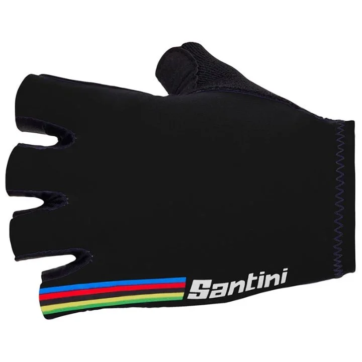 Santini UCI Official Rainbow Gloves 2023