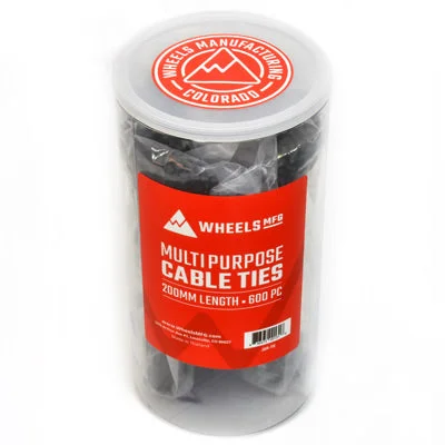 Wmfg Zipties,Jar O Ties 600Pcs/Jar,Black,200Mm Single Use Zip Ties Wheels Mfg. Tools