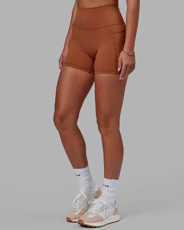 Fusion X-Length Shorts with Pockets - Hazel