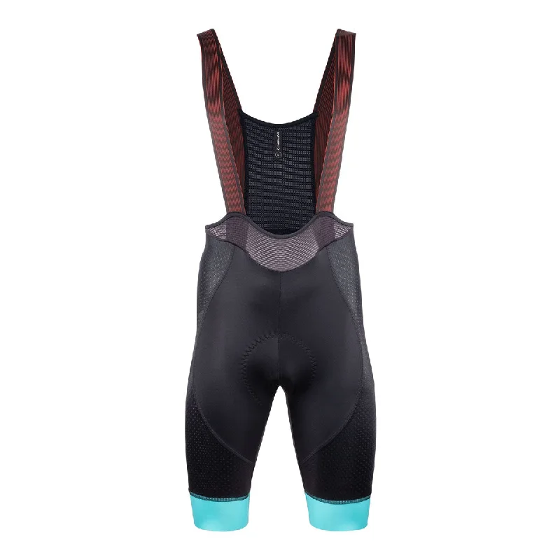 2024 Nalini COLOR Men's Bib Shorts (Black / Light Blue) S-3XL