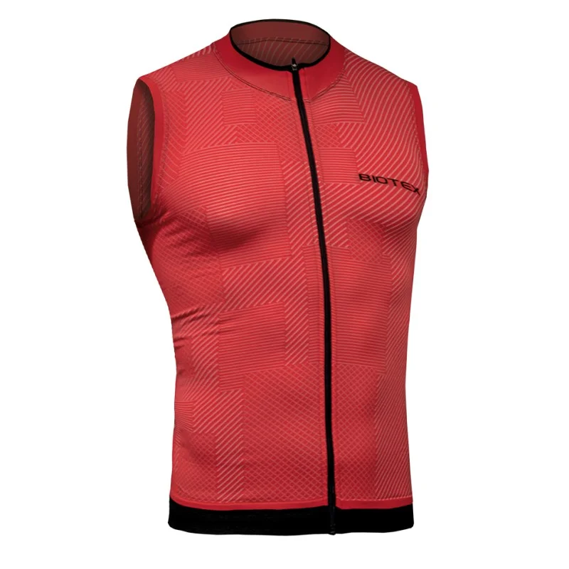 Maglia senza maniche Biotex Soffio - Rosso nero