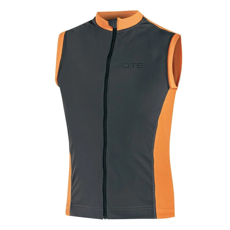 Gilet Biotex Win Antivento - Nero arancio