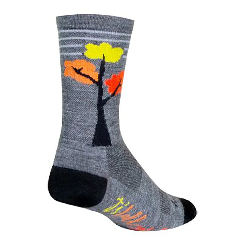 Sockguy Fall Yall Wool Socks 9-13 Gray