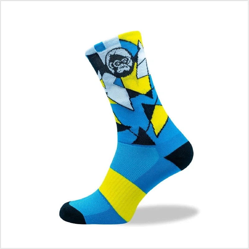 Grumpy Monkey Socks Tuxedo Yellow