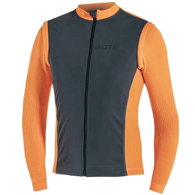 Giacca Biotex Wind Antivento - Nero arancio