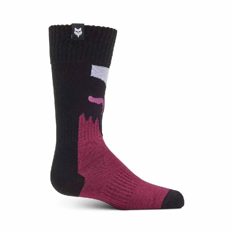 FOX 2024 YOUTH GIRLS 180 FLORA SOCKS - BLACK/PINK