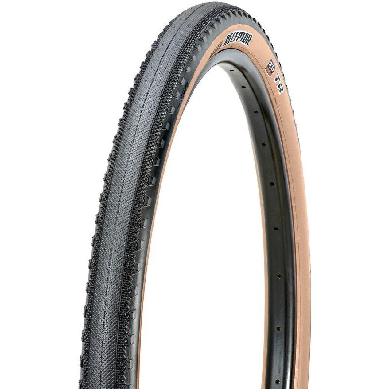 Receptor Gravel, Touring-Hybrid Bike Tire - 650 x 47, Tubeless, Black/Dark Tan, Dual, Exo Protection