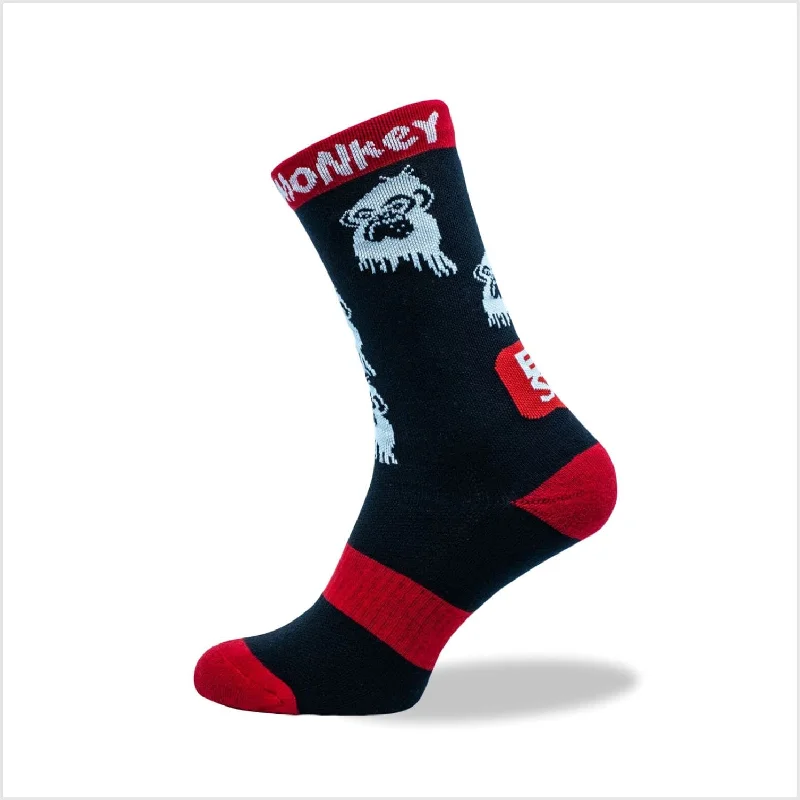 Grumpy Monkey Socks ECSD Black