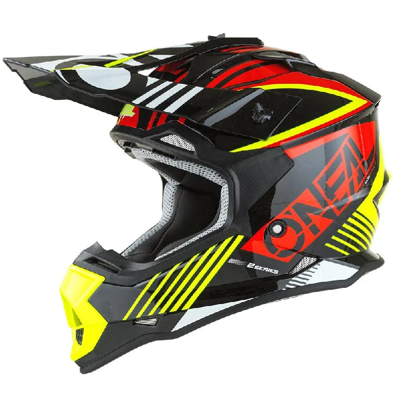 ONEAL 2 SRS RUSH 2022 YOUTH HELMET - RED/NEON YELLOW