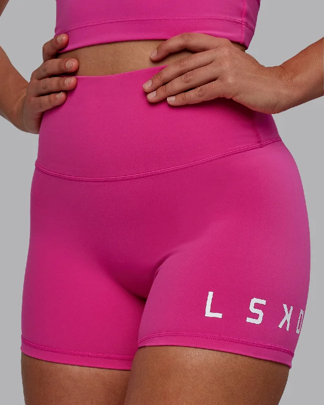 Evolved X-Length Shorts - Fuchsia Pink-White