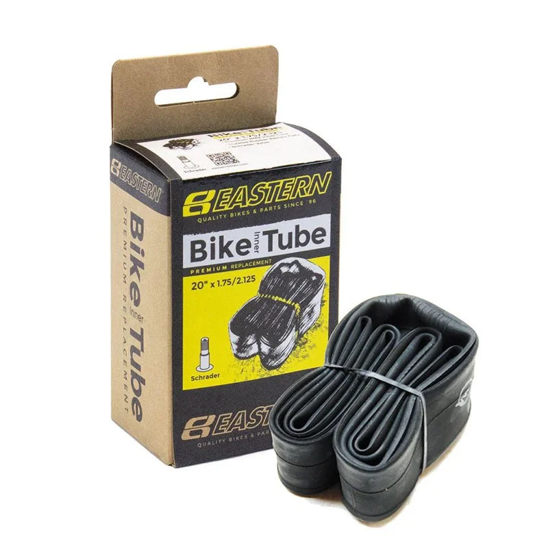 Eastern Bicycles 20"x1.75/2.125, A/V Schrader Black Rubber Inner Tubes