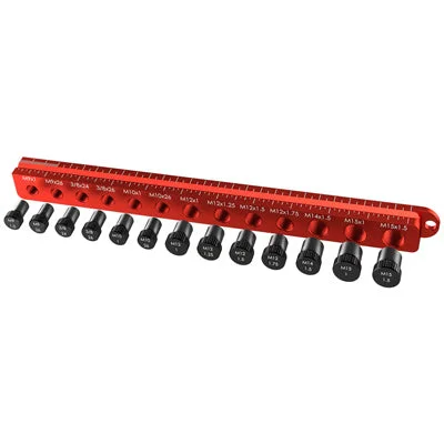 Wmfg Axle Ruler Pro,Red For Solid,Qr & Thru Axles Axle Ruler  Tools