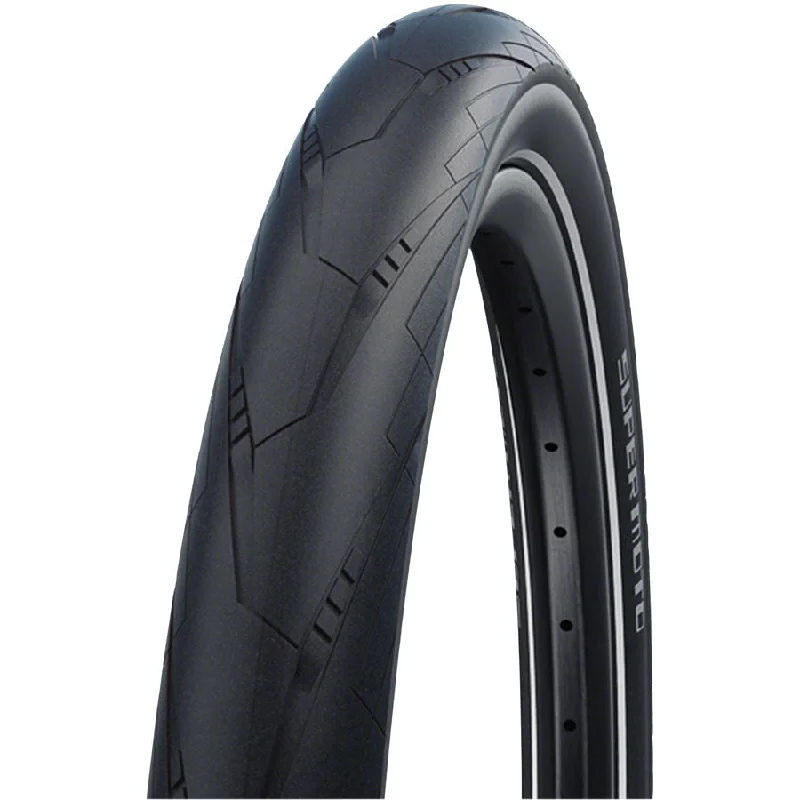 Super Moto Road Bike Tire - 29 x 2, Clincher, Wire, Black/Reflective, Performance, Addix, RaceGuard, DoubleDefense